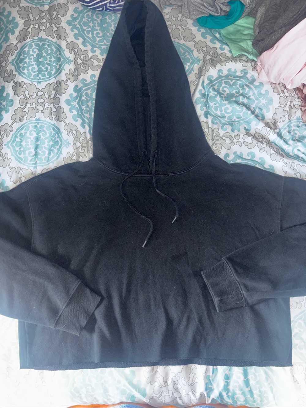 Out from under cropped hoodie